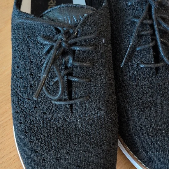 Cole Haan Women's Black Knit Oxfords 8.5 - Picture 8 of 10